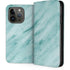 Turquoise Marble iPhone 15 Pro Folio Case
